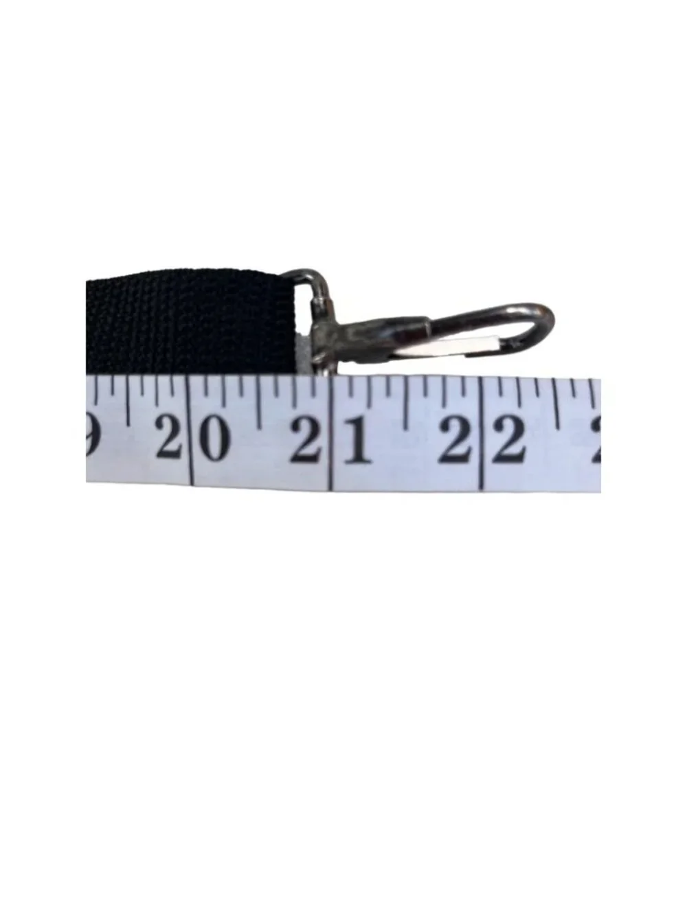 Adjustable Black Nylon Strap With Metal Clasp Hooks  A73